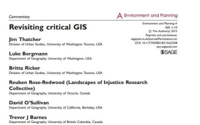Revisiting Critical GIS