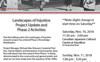 JC Community presentations Hamilton and Toronto Cultural Centres